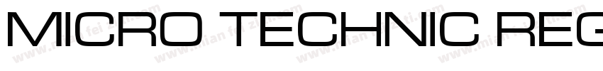 Micro Technic Regular字体转换